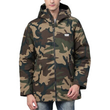 (M) Levi's Mens Parka Jacket Camouflage Duck Down Fill Hoodie