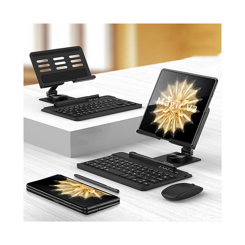 (Black) Gkk Keyboard Holder Pen Mouse For Honor Magic V2 Black 9362098179756