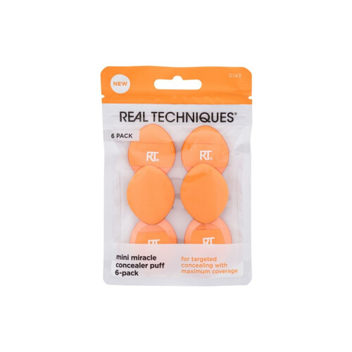 Real Techniques Real Techniques Mini Miracle Concealer Puff 6-Pack, Kleine Makeup Puff Voor Foundation & Concealer