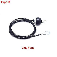 (TypeB-2M) 2m-5m Gym Cable Wire Rope Heavy Duty Steel Replacement Parts For Home Gym Fitness Cable Pulley Accessories Dia 5mm