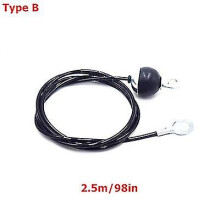 (TypeB-2.5M) 2m-5m Gym Cable Wire Rope Heavy Duty Steel Replacement Parts For Home Gym Fitness Cable Pulley Accessories Dia 5mm