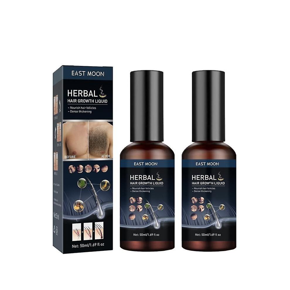 (2pcs) Body Hair Growth Liquid Strong Repairs And Maintenance Growth Hair Liquid Beard Chest Hair Fast Thick Growth Hair Liquid