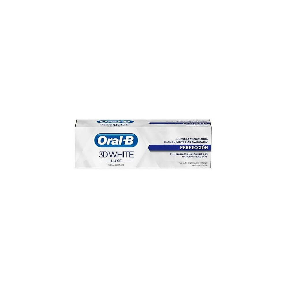 White Oral B Toothpaste 3D Luxe Perfection 2 X 75 Ml