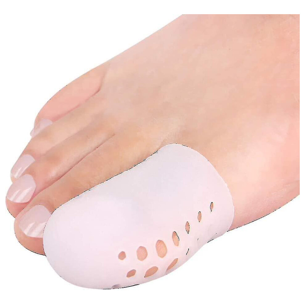 (White, 2pcs) 6pcs Toe Protectors For Big Toe Protector, Gel Toe Protectors Breathable, Silicone Big Toe Protector Toe Guards For Feet