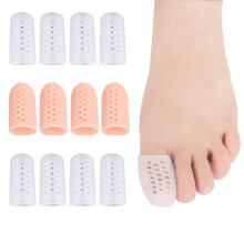 (Beige, 6pcs) 6pcs Toe Protectors For Big Toe Protector, Gel Toe Protectors Breathable, Silicone Big Toe Protector Toe Guards For Feet