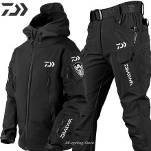 (4xL, Suits 04) Men's Tactical Windproof Waterproof Jacket Special Forces Soft Shell Fishing Suit Men's Army Combat Pants Men's Fishing Jackets