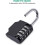 2 Pack 4 Digit Outdoor Waterproof Resettable Combination Code Padlock, Black And Red 2