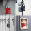 2 Pack 4 Digit Outdoor Waterproof Resettable Combination Code Padlock, Black And Red 4