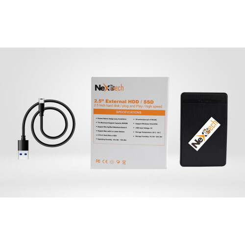Nextech 2.5 External HDD/SSD Hard Disk/Plug And Play/High Speed 500GB