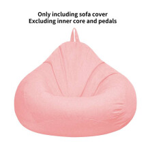 (Pink, 80*90cm) Bean Large Bag Chairs Cover Adults Teens Kids Couch Sofa Cover Lazy Lounger