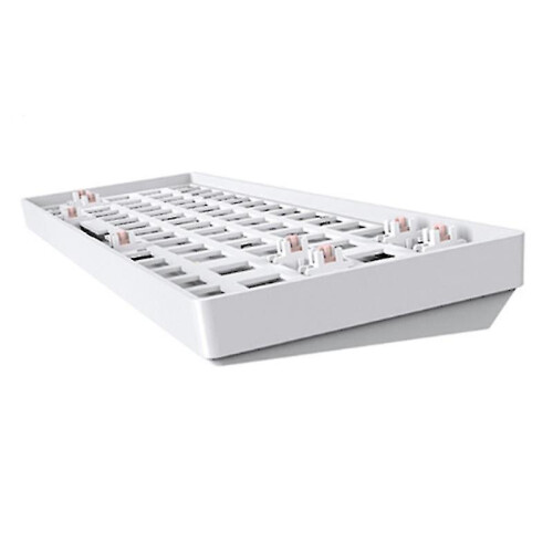 TESTER68 Customized Mechanical Keyboard Kit Hot Swap Kit 2.4G Dual Mode Bluetooth Wireless Keyboard White