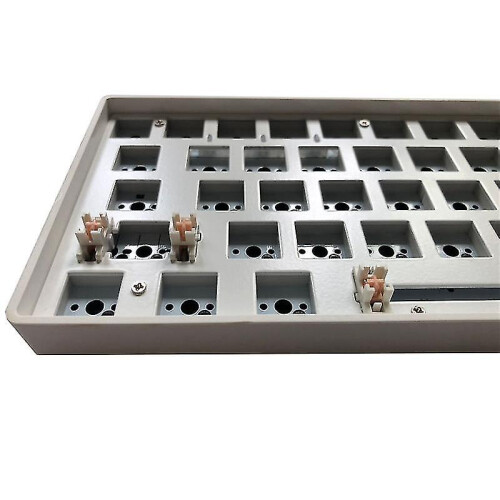 TESTER68 Customized Mechanical Keyboard Kit Hot Swap Kit 2.4G Dual Mode Bluetooth Wireless Keyboard White 1