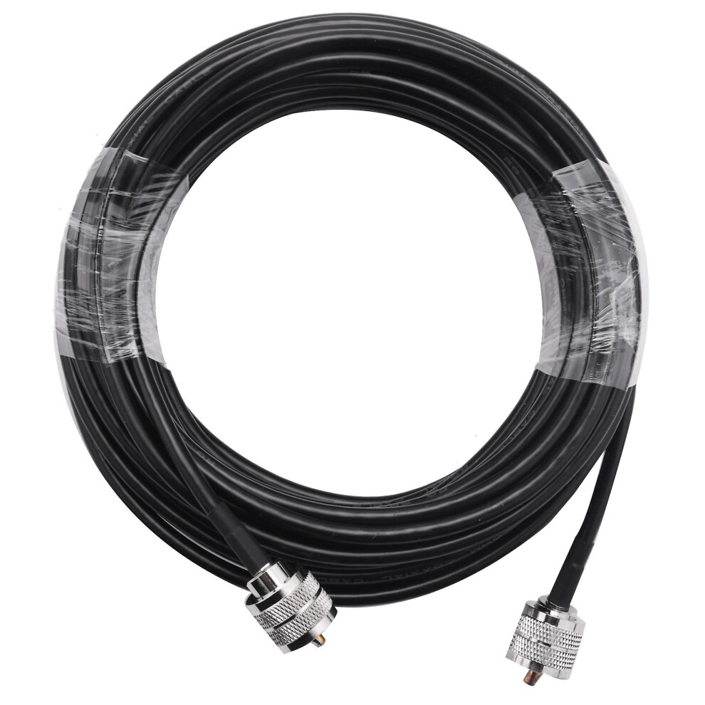 15M Uhf Coaxial Cable Rg58 Coax Cable Pl259 Cable 50 Ohms Cb Radio Antenna Cable Uhf Male To Uhf Ma 9362098212477