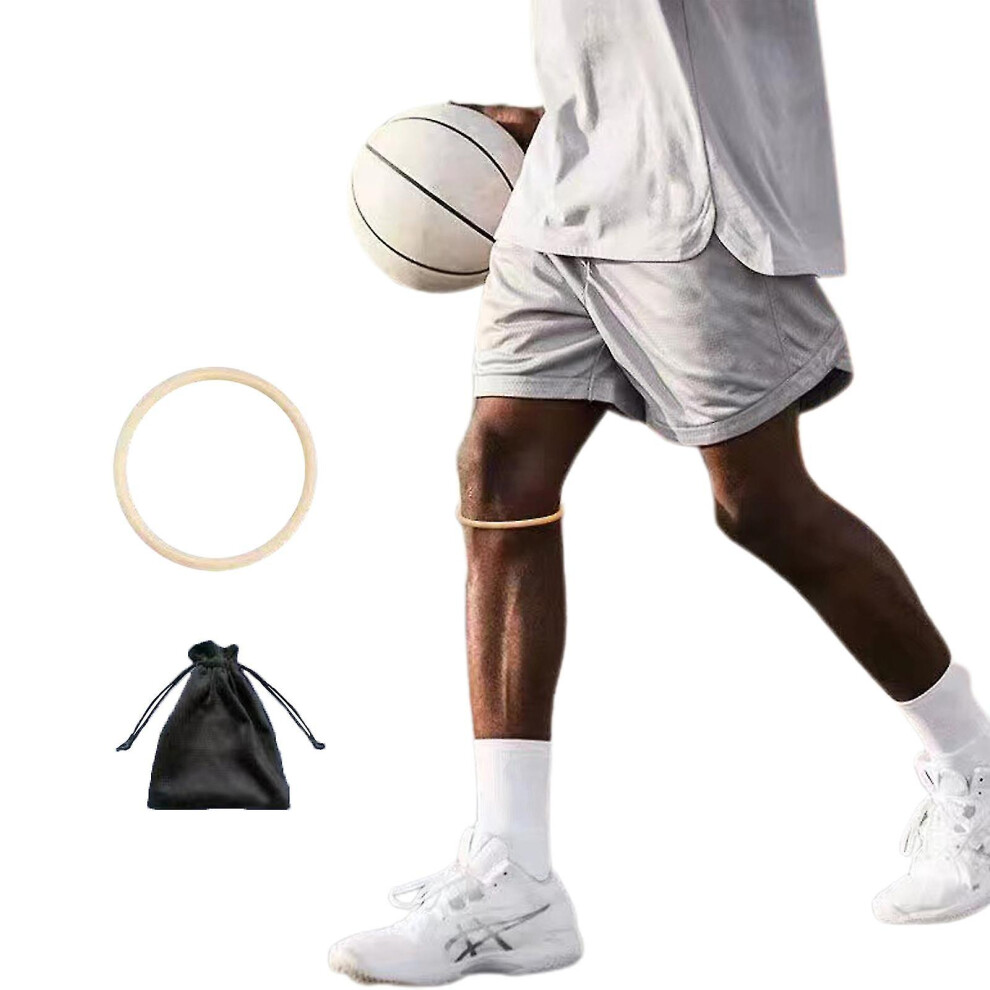 (Skin) 2Pcs Fine Patella With Basketball Knee Force Band Silicone Running Fitness Pad Elastic Fixation Protection Patella Stabilizer 9362098212552