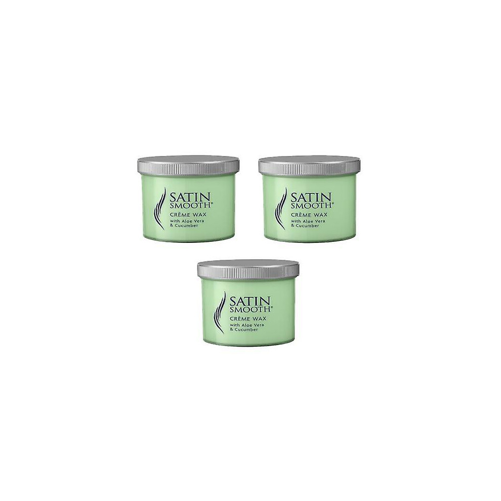 Green Satin Smooth Creme Wax Lotion Aloe Vera