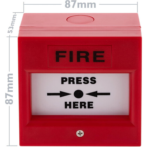 Emergency manual button for fire alarms with LED light 2