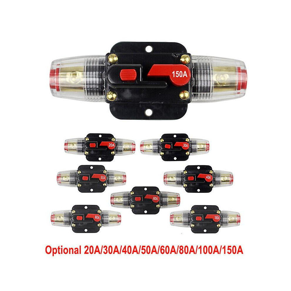 (60A) 20-150Amp Circuit Breaker Dual Battery Ip67 12V-24V Fuse Manual Reset Waterproof 9362098222186