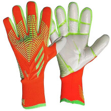 (orange, 6) Professional Silicone Rubber Waterproof Non-slip Gloves Latex Adult Children Soccer Goalkeeper Gloves#2