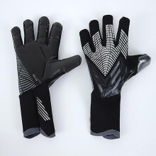 (spider black, 10) Professional Silicone Rubber Waterproof Non-slip Gloves Latex Adult Children Soccer Goalkeeper Gloves#2