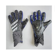 (gray, 9) Professional Silicone Rubber Waterproof Non-slip Gloves Latex Adult Children Soccer Goalkeeper Gloves#2