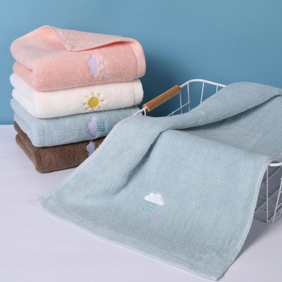 (0351-blue, 35*75cm Â± 3) Towel Cotton Cotton Cotton Face Facial Facial Towels Fashion Couple Adult Home Students-image-OPC-PDXVKS5-NEW