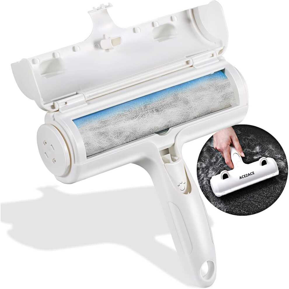 Ace2ace Pet Hair Remover Roller Reusable Animal Removal Brush Dogs Cats Easy Clean Fixed Pet Fur Carpet Furniture Rugs Stairs Bedding And Sofa