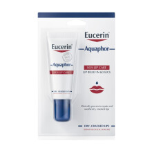 Eucerin Aquaphor SOS Lip Care 10ml|Lip Balm Moisturizing Effect For Dry & Cracked Lips|Lip Repair Moisturizer