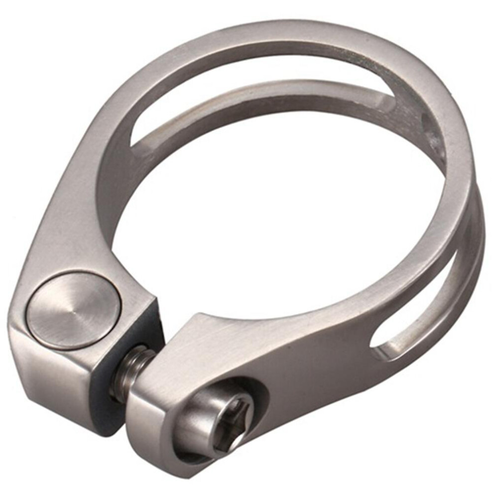 Titanium Alloy Seatpost Clamp 31.8mm Bicycle Saddle Tube Clamp Hollow Seat Tube Clamp For 27.2mm Se