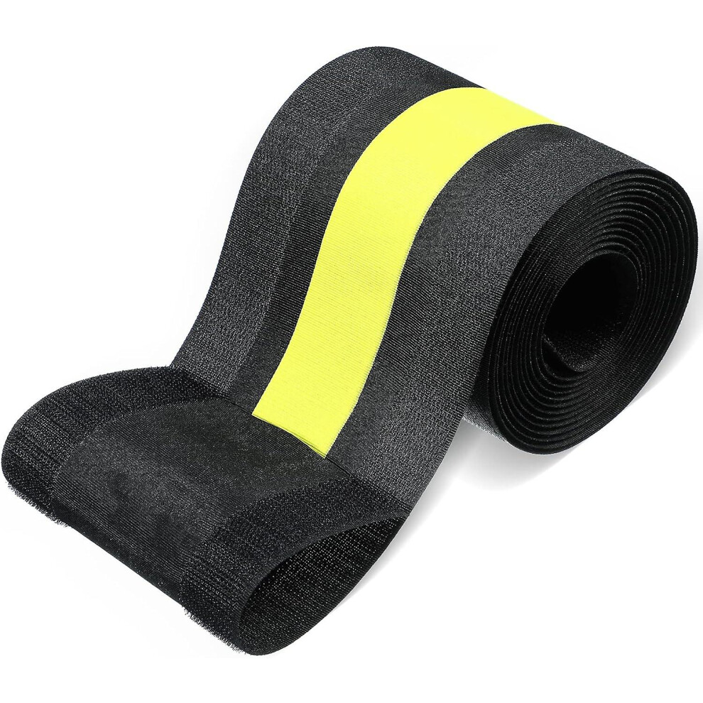Cable Grip Floor Cable Cover Cords Cable Protector Cable Management Only for Commercial Office Carpet (Black and Yellow,1 Piece)