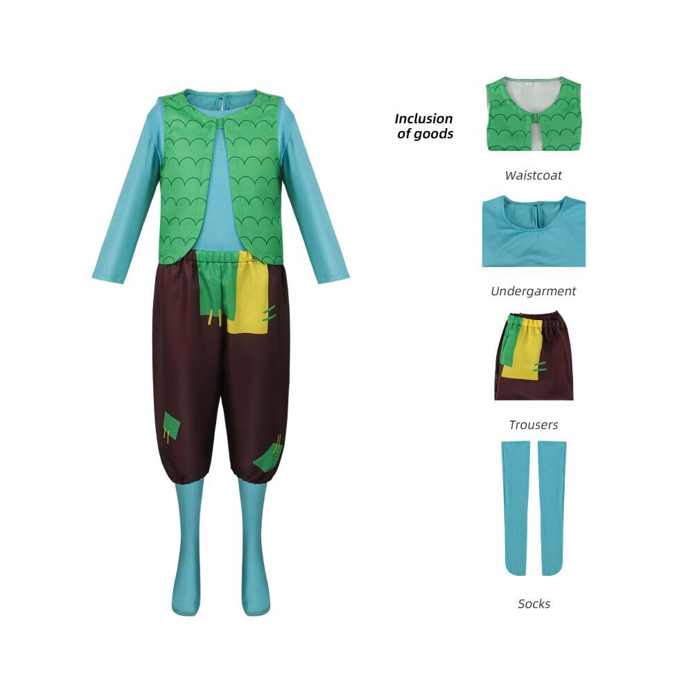 (Branch, M Adult) Trolls Branch Poppy Cosplay Costume Animation Cartoon Characters Halloween Party