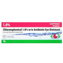 Chloramphenicol 1% Eye Ointment 4g Conjunctivitis Bacterial Infection
