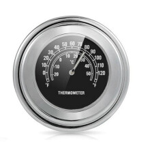 (Black Temperature) Motorcycle Quartz Clock Waterproof Motorbike Mount Bar Clocks Universal_b A