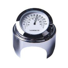 (White Temperature) Motorcycle Quartz Clock Waterproof Motorbike Mount Bar Clocks Universal_b A