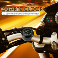 (Black Time 2) Motorcycle Quartz Clock Waterproof Motorbike Mount Bar Clocks Universal_b A
