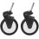 1 Pair Baby Stroller Front Wheels, Replaceable Rubber Front Wheel Set 7.9 * 5.9 * 2.8 Inch 2
