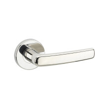 Metal Lever Latch Door Handles Set Round Rose Internal & External