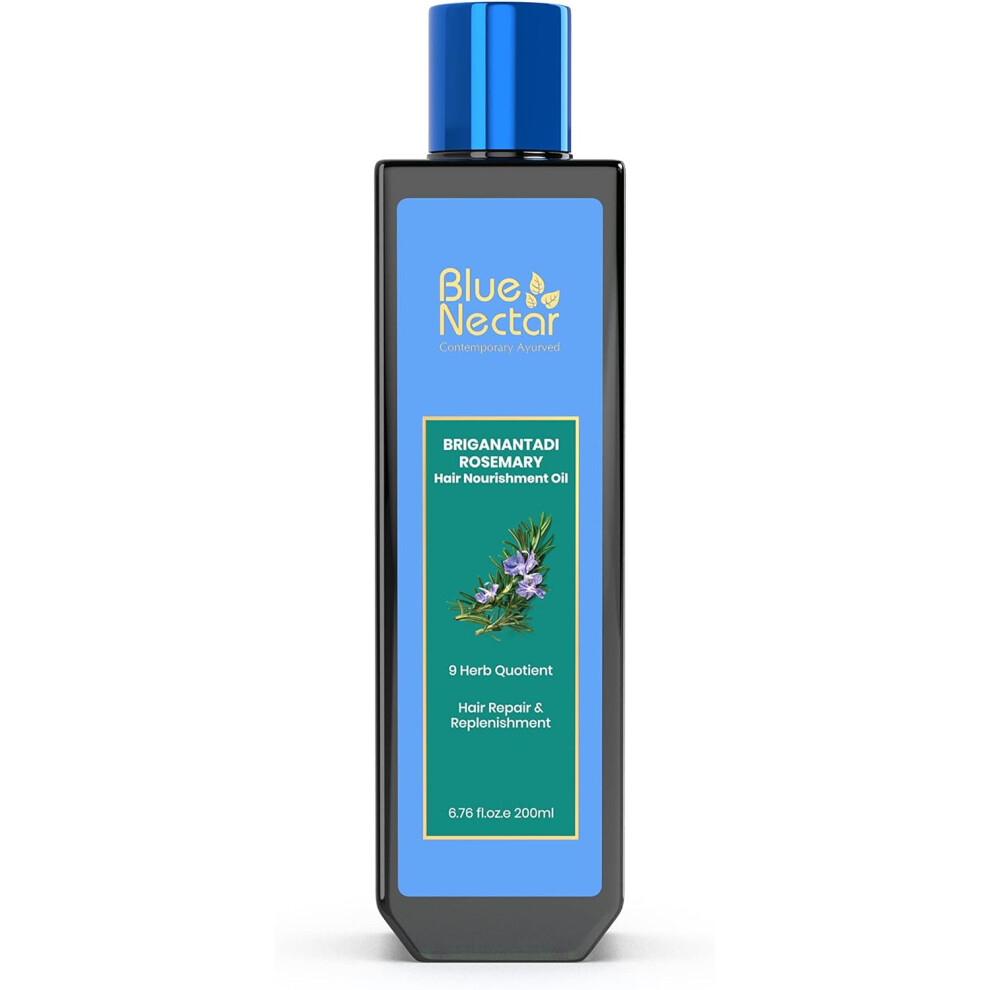 Blue Nectar Rosemary Oil 200ml For Hair Growth & Fall 100% Natural