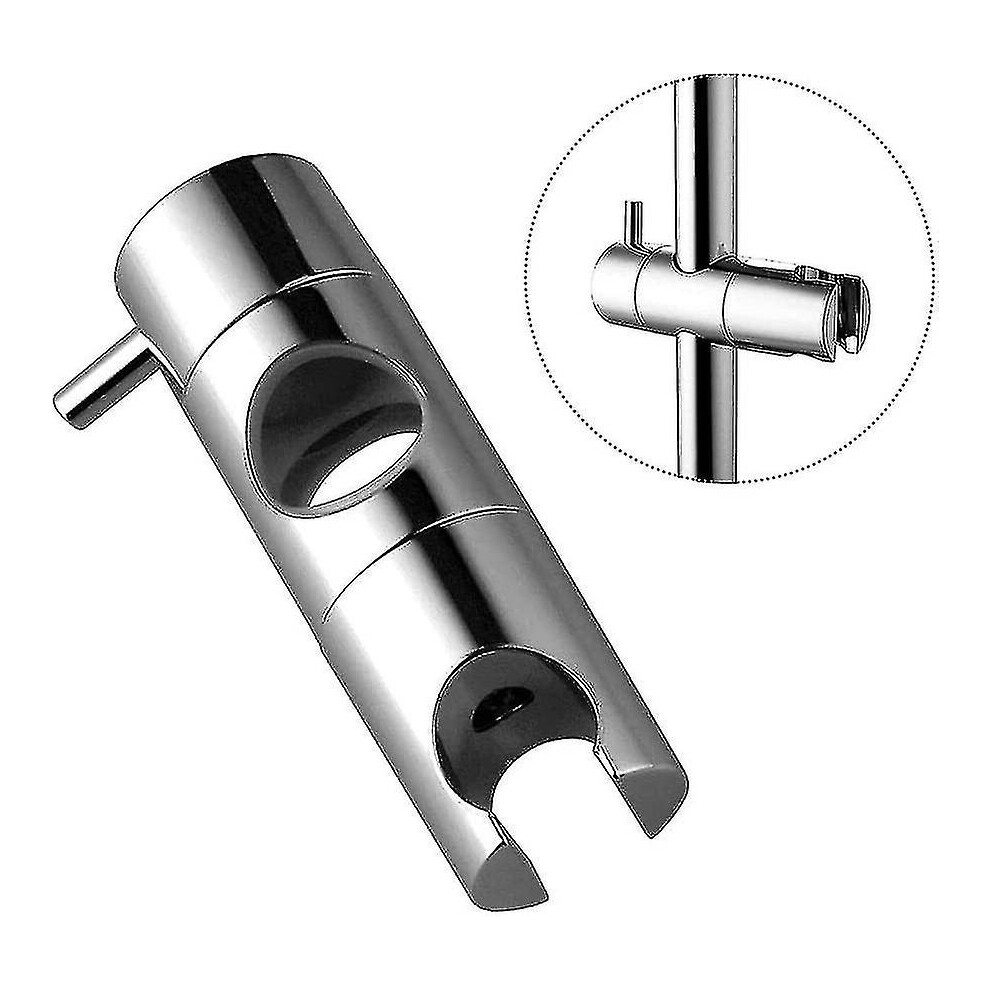 (20Mm) Shower Head Holder Middle Insert Type Shower Rod Lifting Seat Bracket Suitable For 18-25 Mm Pipe Diameter Silver Base Support 9362098242948