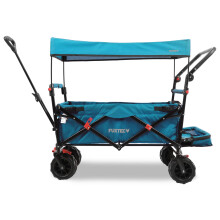(BLUE) FUXTEC Beach Folding Wagon - Hand Cart CTB800