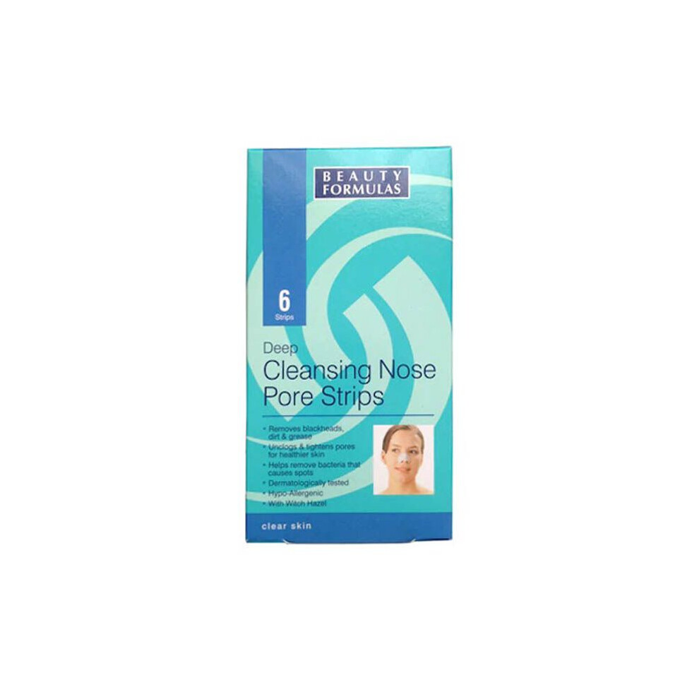 Beauty Formulas Beauty Formula Deep Cleansing Nose Pore Strips Blackhead Remover Strips 6'S