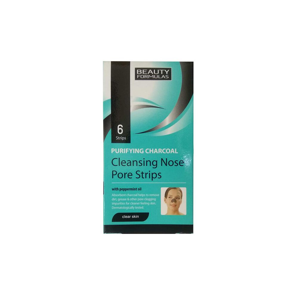 Beauty Formulas Beauty Formula Purifying Charcoal Cleansing Nose Pore Strips Blackhead Remover 6'S
