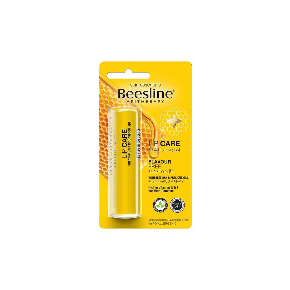 Beesline Lip Care Flavour Free Beeswax, Sweet Almond Oil & Vitamin E Lip Balm