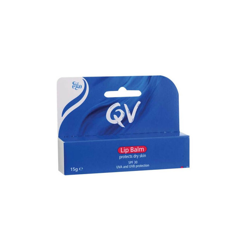 Qv Lip Balm Spf 30 Protect Dry Or Sensitive Lips Care Gently Smooth Lips 15G