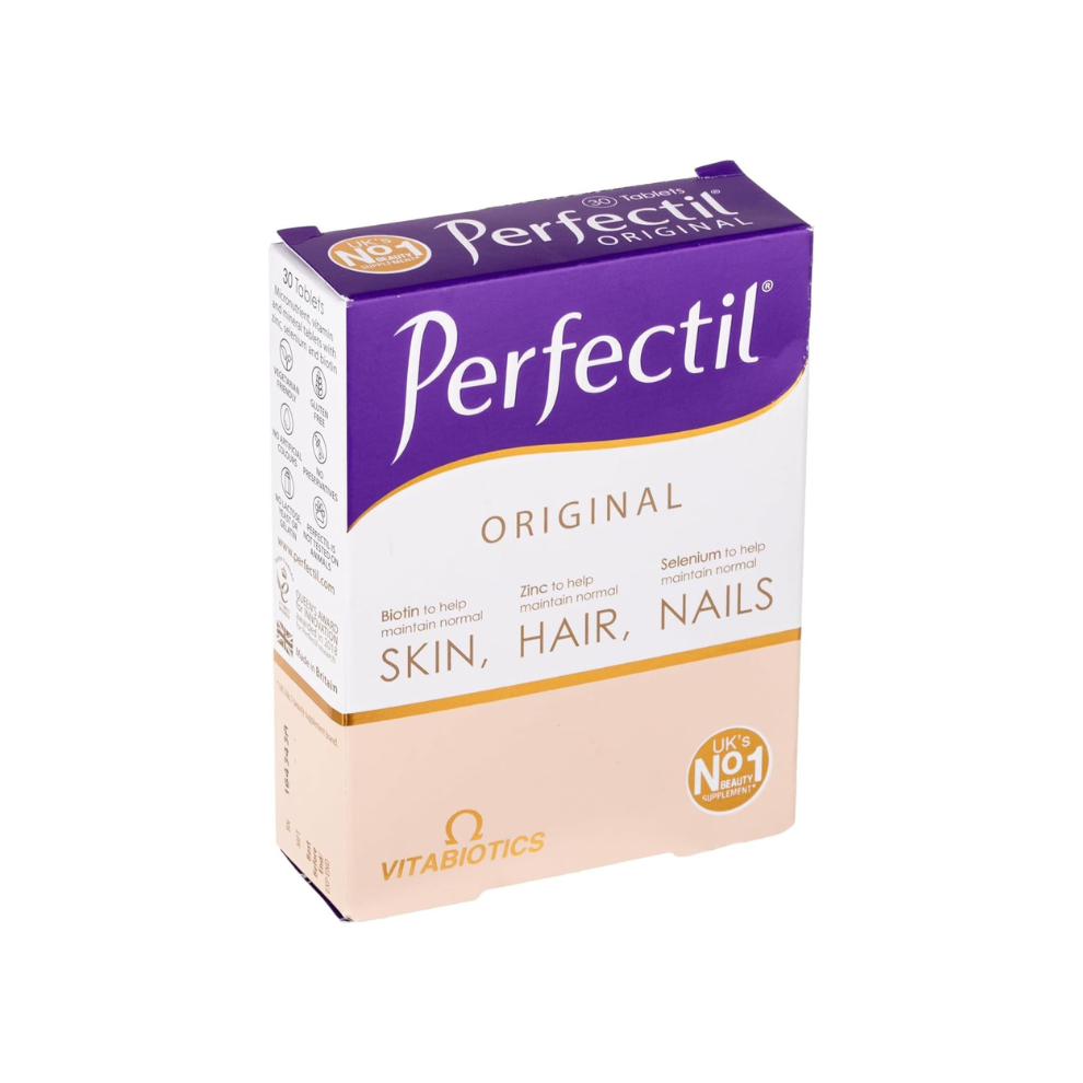 Vitabiotics Perfectil Original 30 Tablets Triple Active Supplement For Skin, Hair & Nails