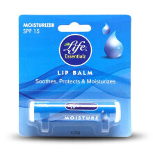 Life Essentialz Moisture Lip Balm SPF 15 Soothes, Protects & Moisturizes 4.2 g