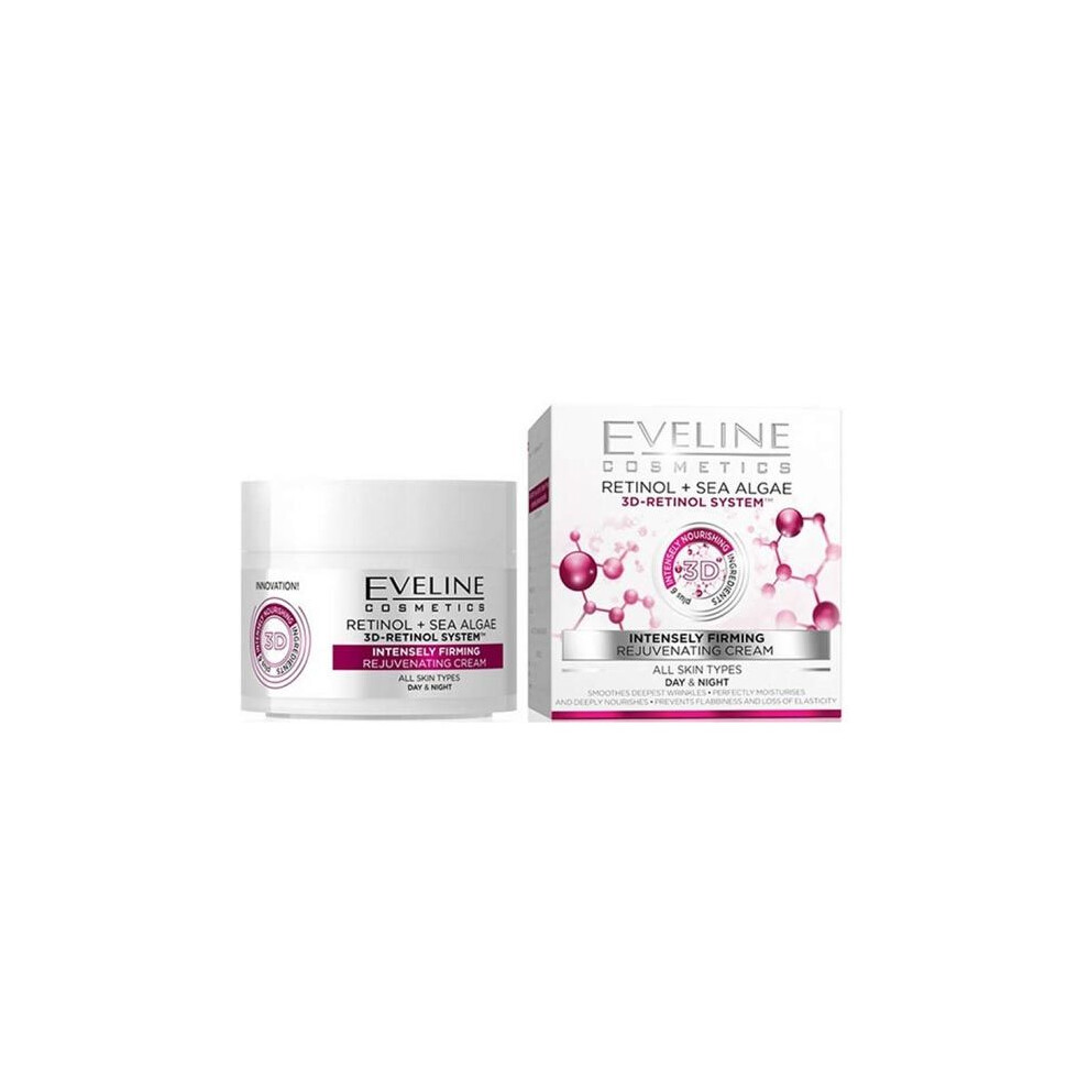 Eveline Cosmetics Cream Eveline 3D-Retinol System Intensely Firming Day&Night Retinol + Sea Algae 50 Ml