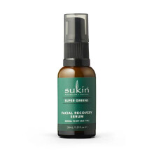 Sukin Super Greens Facial Recovery Serum Antioxidant Hydration & Youthful Looking Skin 30 ml