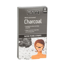 Beauty Formulas Charcoal Nose Pore Strips Removes Blackheads, Dirt & Grease 6's