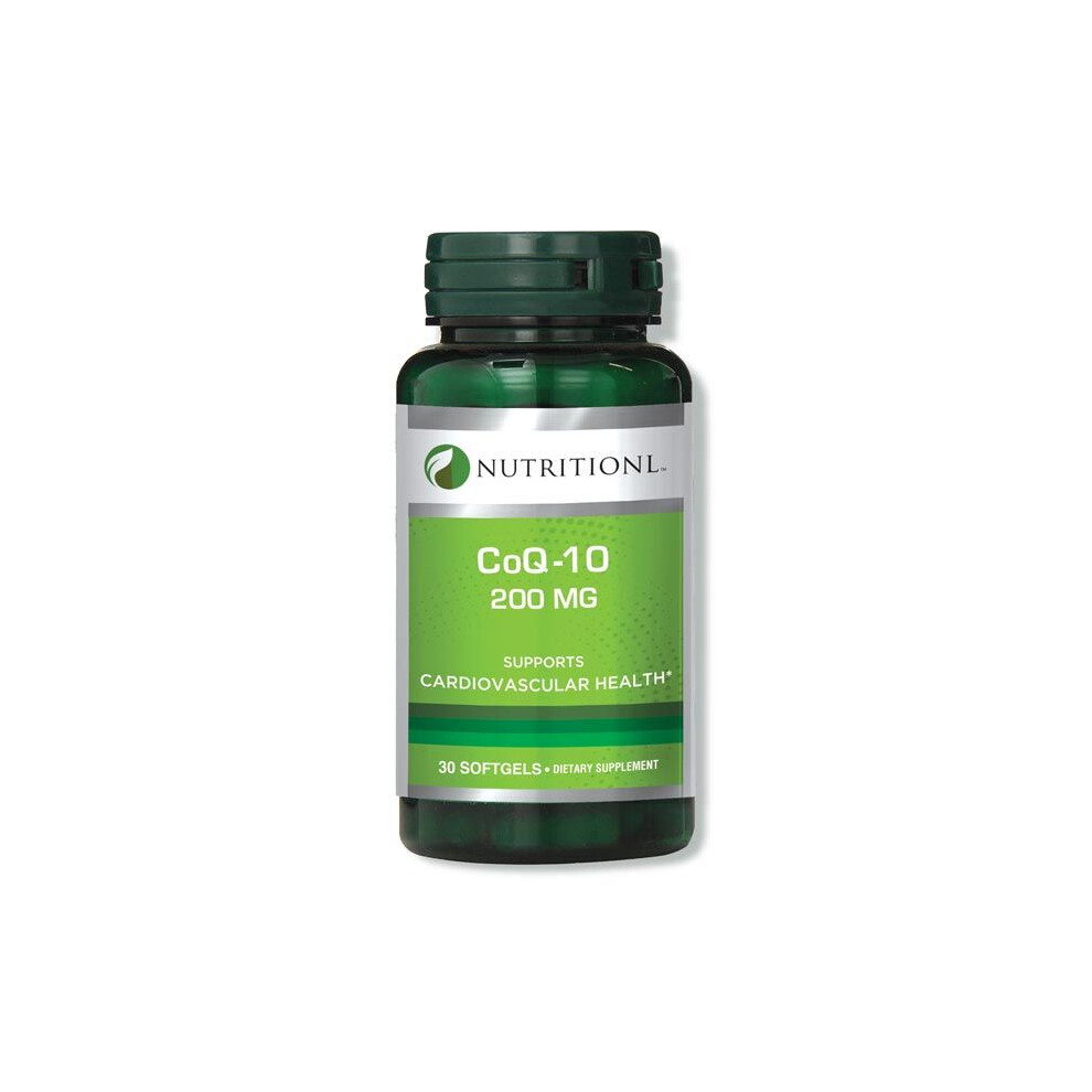 Nutritionl Coq 10 200Mg Dietary Supplement 30 Softgels Support Cardiovascular Health