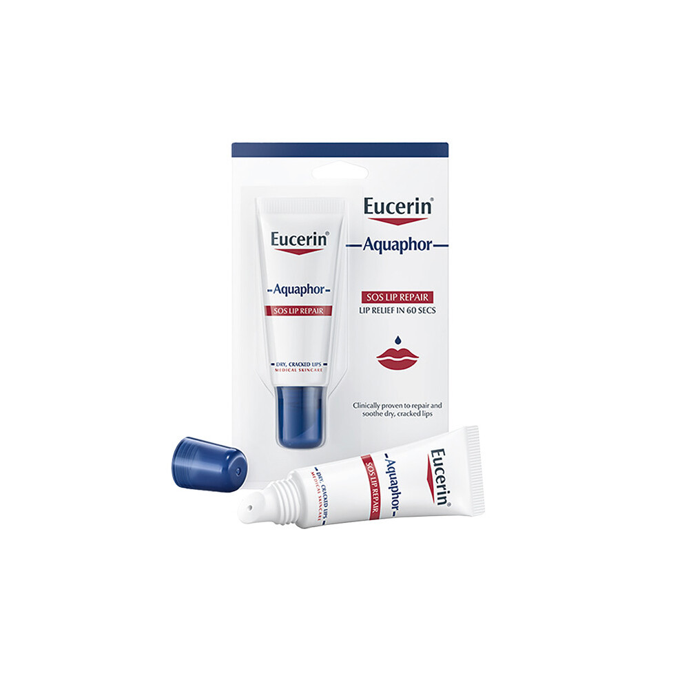 Eucerin Aquaphor Repair Cracked Lips Long-Lasting Moisturizer Shea Butter 10ml